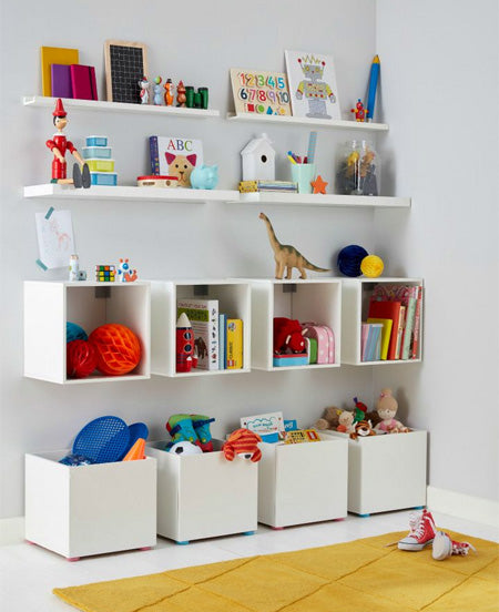 Bedroom Storage Wall for Kids
