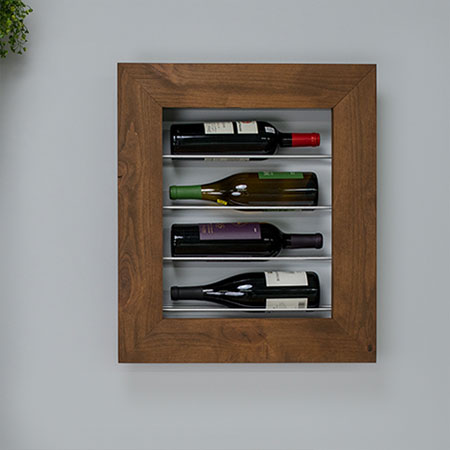 PAR Pine Wine Display Case