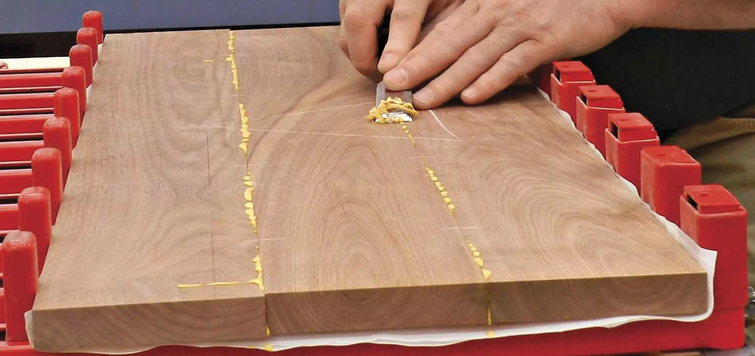 Mastering Precision: Using a Marking Knife for Glue Cleanup in Woodwork