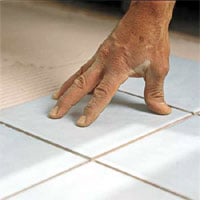 How to tile a floor