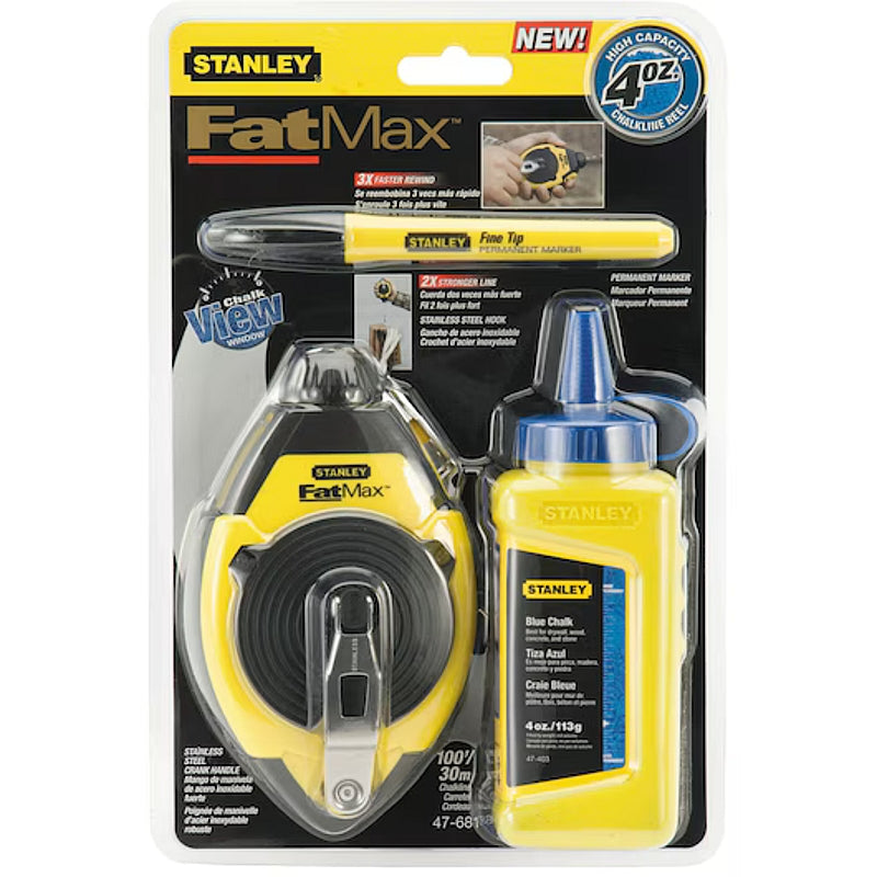 Stanley FATMAX Chalk Line Reel Kit | 0-47-681