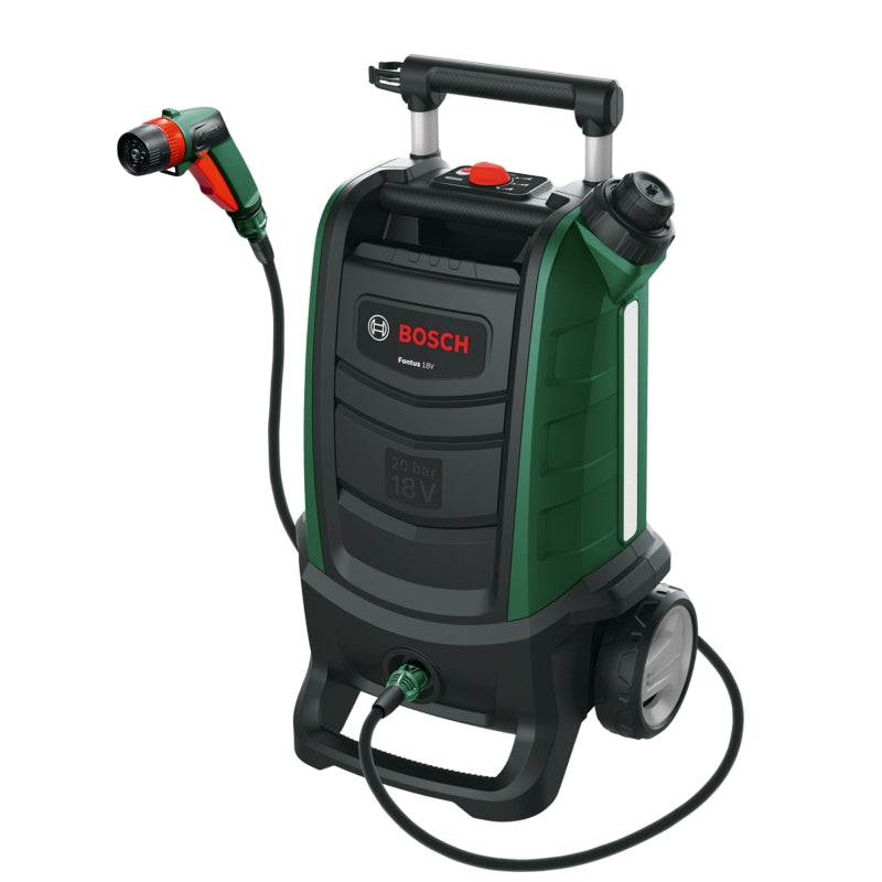 Bosch Fontus 18V Cordless Pressure Washer, 1 x 2.5Ah Battery Pack