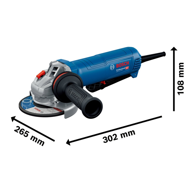 Bosch GWS 12-125 P Angle Grinder 125mm, 630W | 06013A6220
