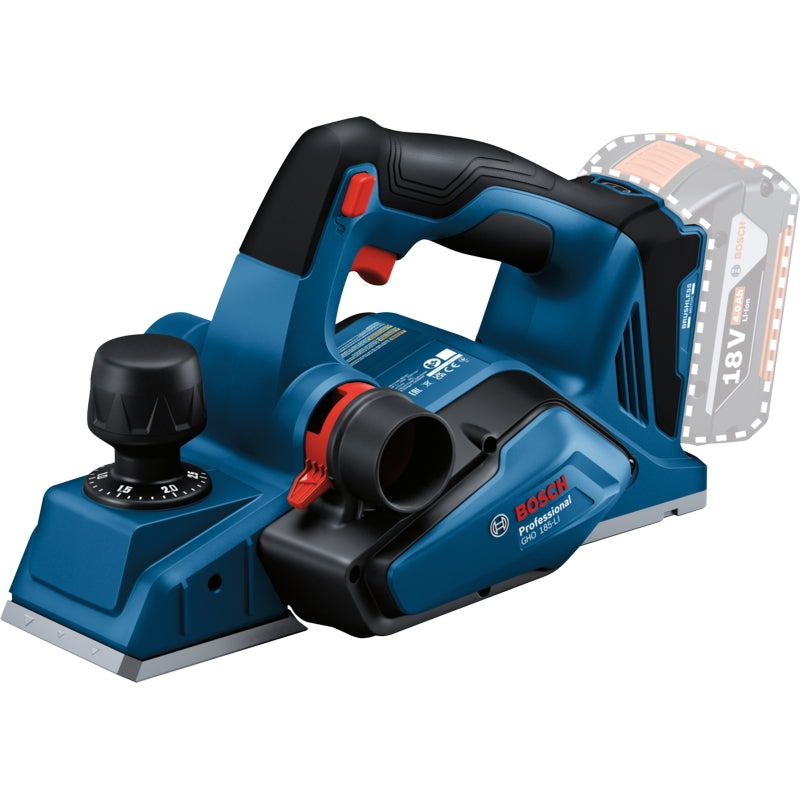 Bosch GHO 185-LI Hand-Held Cordless Planer 82mm (Bare Tool) | 06015B5021