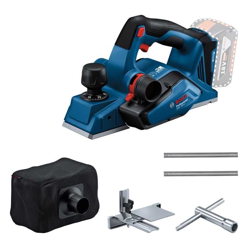 Bosch GHO 185-LI Hand-Held Cordless Planer 82mm (Bare Tool) | 06015B5021