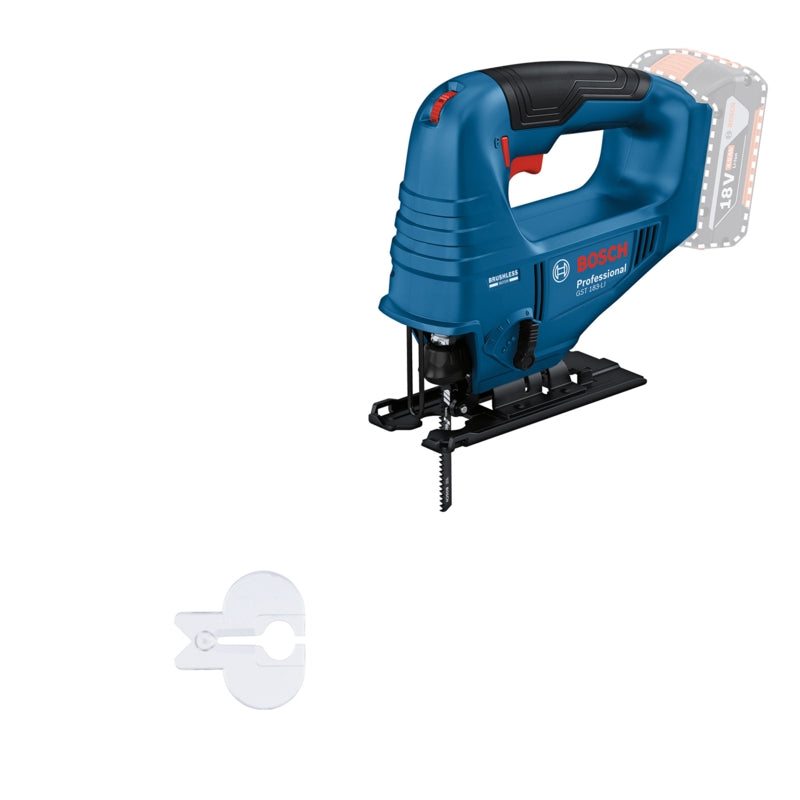 Bosch GST 183-LI Cordless Brushless Jigsaw, D-Handle Grip (Bare Tool) | 06015B7020