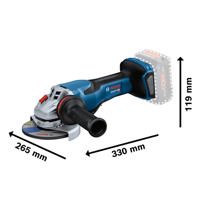 Bosch GWS 18V-15 P BITURBO Cordless Angle Grinder 125mm (Bare Tool) | 06019H6A00