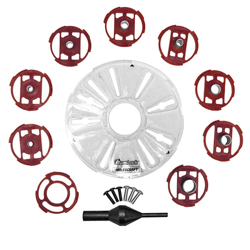 Milescraft - Universal Router Base Plate & Bushing Set | 0821261