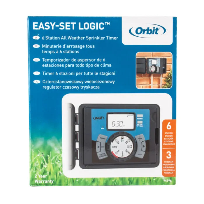 Orbit Easy-Set Logic 6-Station Outdoor Controller | 101006