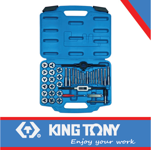 KING TONY 39 Piece Tap & Die Set Metic | 12939MQ1