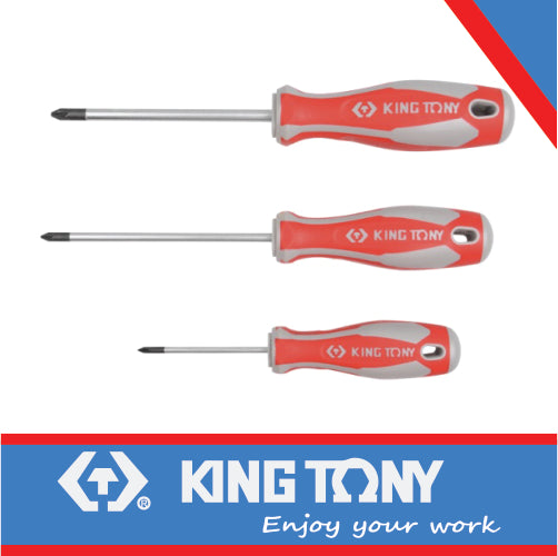 KING TONY - KING TONY SCREWDRIVER POZI #2 X 100MM (14280204) – Tools4