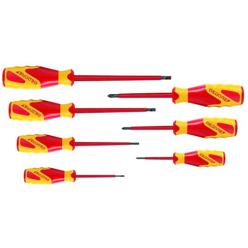 Gedore 6 Piece VDE Screwdriver Set (VDE 2160-2170) | 1616048