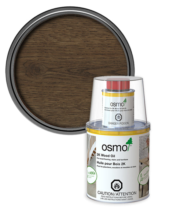 OSMO 2K Wood Oil, Solvent & VOC-Free, Various Colour Finishes in Matt Base