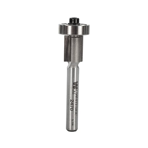 Providing clear product information is crucial. Kindly extract details for the Whiteside Overhang Flush Trim Router Bit, 1/4"SH, 1/8"OH, 3/8"CD | 2470. This includes a Product Post Excerpt (short description), Main Product Discription, Specifications, Scope of Delivery and or any other relevant information if available (Features, User Benefits ect.) Utilize transition words effectively and minimize passive voice. Please refer to the HTML code output template provided earlier. The Specifications section, mus