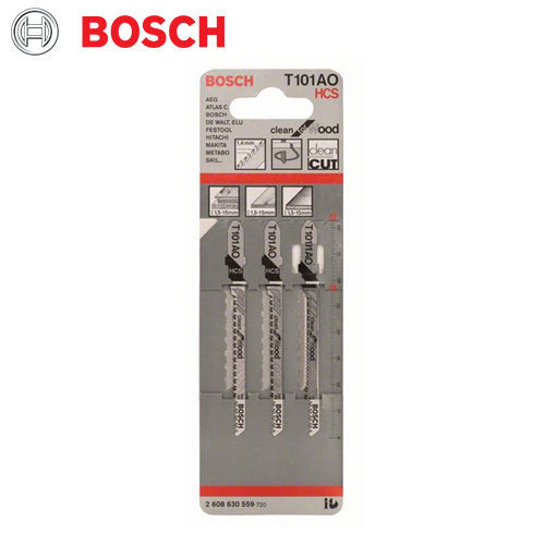 Bosch T101AO 3 Pack Clean Cut For Wood – Curve Cuts