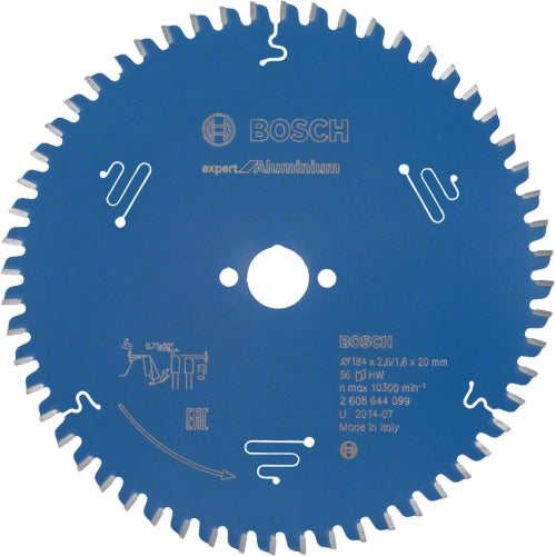 Bosch Expert for Aluminium Saw Blade, Ø184MM X B20MM X 2.6MM - 56T | 2608644099