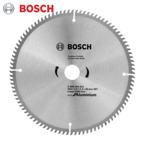 Bosch - C/Saw Blade Eco For Aluminium Ø254MM X K3MM X B30MM X 96T | 2608644412