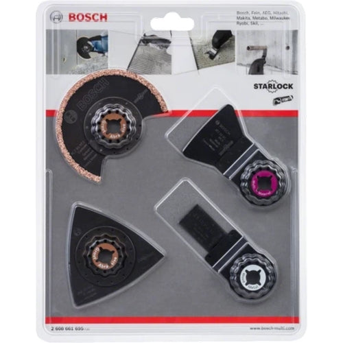 Bosch STARLOCK 4Pc Tile Set for Oscillating Multi-Tools | 2608661695