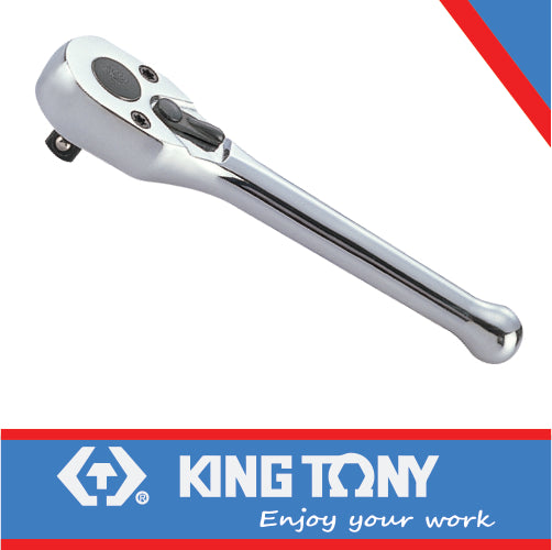 KING TONY RATCHET 1/4" MINI REVERSIBLE 100MM | 2760 04P