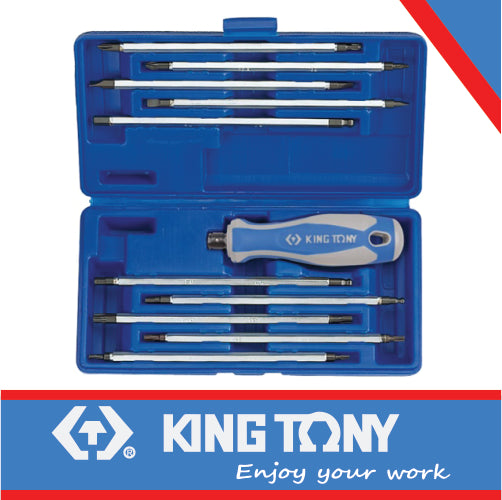 KING TONY SCREWDRIVER SET TWO WAY 11PC | 32518MR