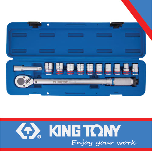 KING TONY ADJUSTABLE TORQUE WRENCH SET 12PC | 344251A12MR