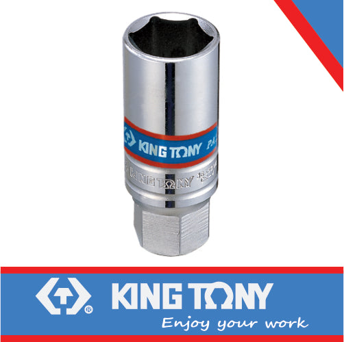 KING TONY SOCKET SPARK PLUG 1/2" RUBBER X 20.8MM | 463521M
