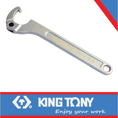 KING TONY WRENCH HOOK TYPE ADJUSTABLE 120 180MM | 3641 I0