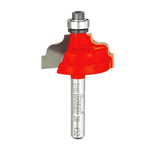 Freud Double Fillet Ogee Router Bit, D-31.75mm x h-15.0mm x H-56.2mm x C-9.53mm x R3.18mm x A-1/4" | 38-45225P