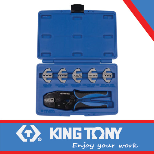 KING TONY PLIER CRIMPER SET 7PC INTERCHANGEABLE | 42107GX