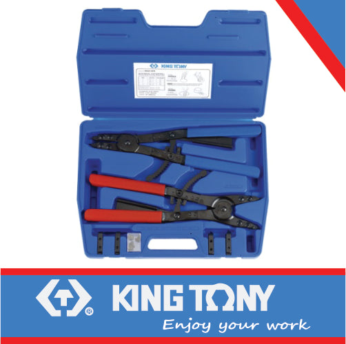 KING TONY PLIERS CIRCLIP 406MM INTERCHANGEABLE TIPS 11PC | 45211PP