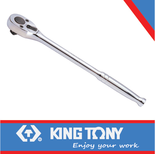 KING TONY RATCHET 1/2"REVERSIBLE 250MM 32 TEETH | 4768 10P