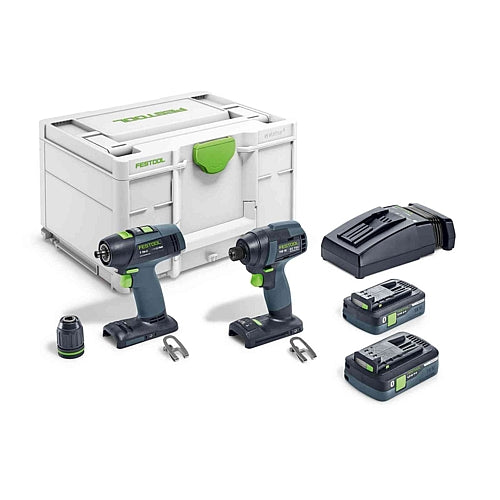 Festool TID 18 HPC 4,0 I-Set T18, Screwdriver & Drill Set | 577244