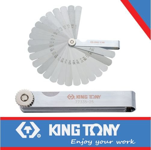 KING TONY FEELER GAUGE METRIC 0.04 1MM 25 BLADE | 77335 25