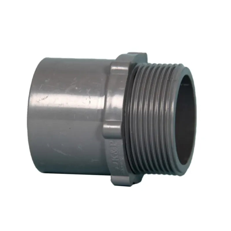 BLU52 PVC Pool Adaptor, Grey, 1-1/2" Male Thread, 50mm | 810179