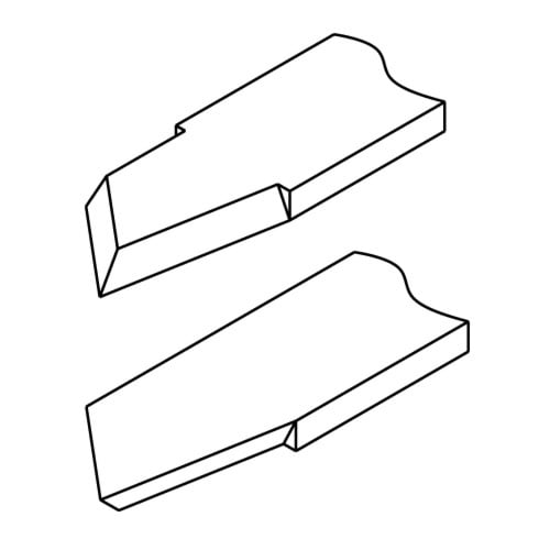 Narex Standard Line Square End Scraper, Left | 061817410