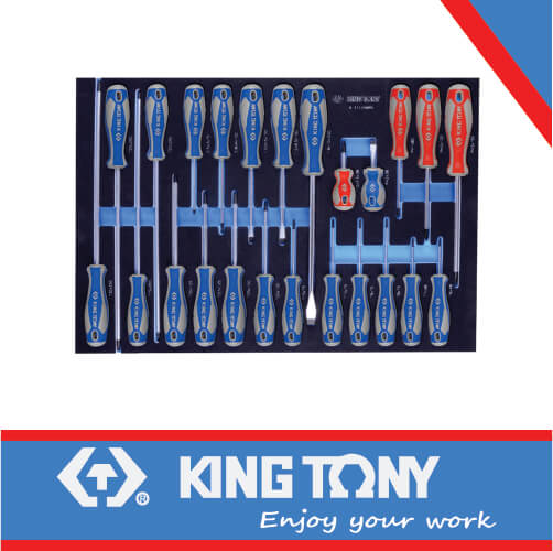 KING TONY SCEWDRIVER SET 24PC EVA FOAM | 9 31124MRV