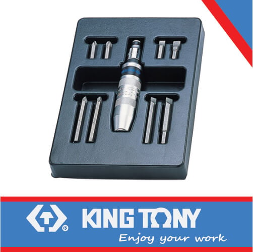 KING TONY IMPACT DRIVER SET 10PC | 9 4128FR