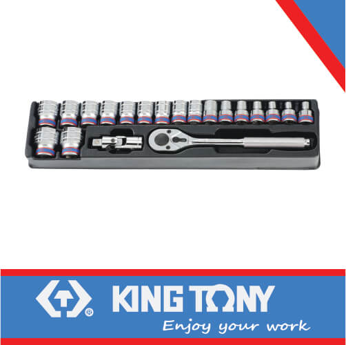 KING TONY SOCKET SET 1/2" 8 32MM | 9 4319MR