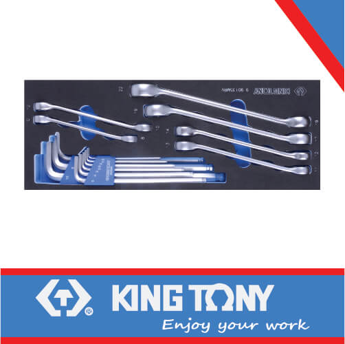 KING TONY COMBINATION TOOL SET 15PC EVA FOAM | 9 90135MRV