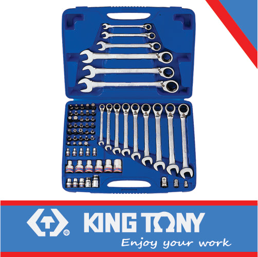 KING TONY SPEED WRENCH SET 68PC | 91268MR