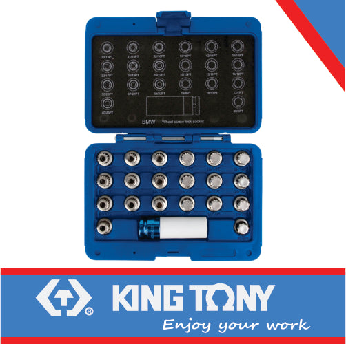 KING TONY WHEEL LOCK SOCKETS SET BMW | 9BW0221