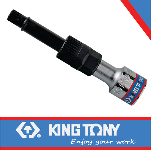 KING TONY 1/2" SPLINE BIT SOCKET M10 113mm | 9DA103