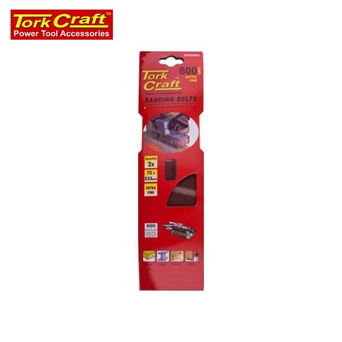 Sanding Belt 75 X 533mm 600Grit 2/Pack