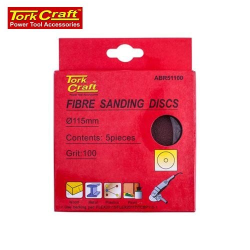 Fibre Disc 115mm 100 Grit 5/Pack