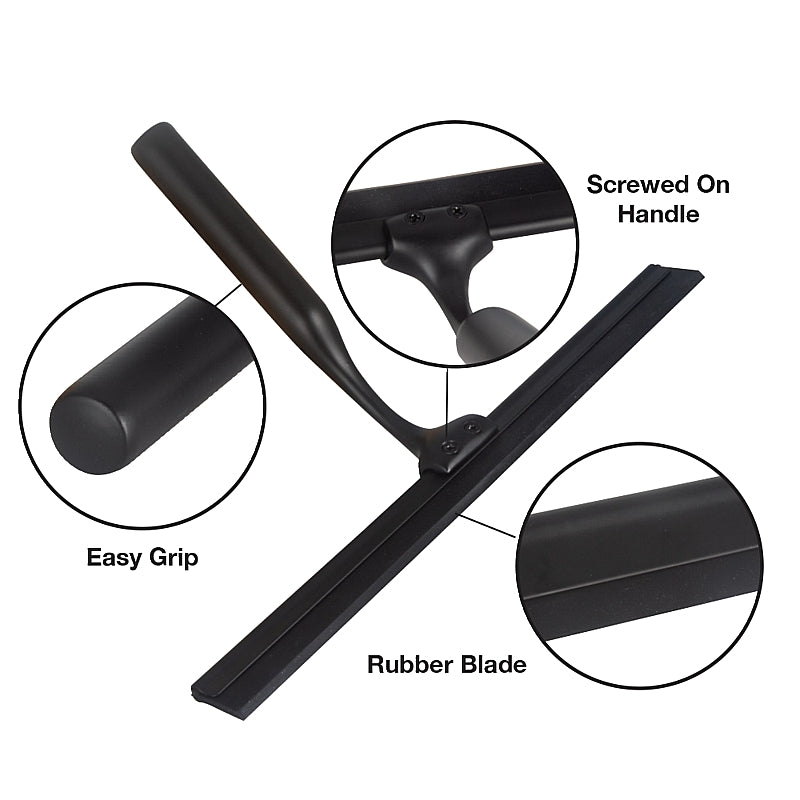 Wildberry Matt Black Shower Squeegee 250mm | ABS6127