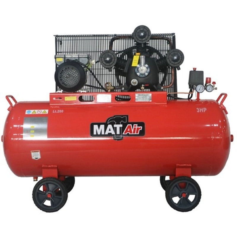 MATair 200L Air Compressor, 2.2kW/3HP, 220V/1P | AIR2090