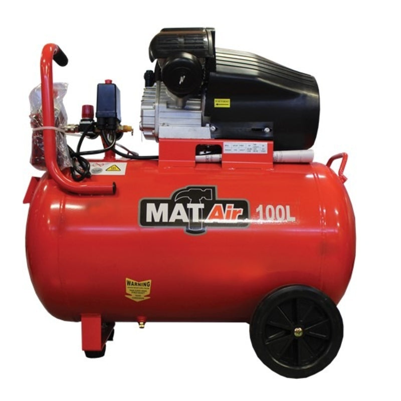 MATair 100L Air Compressor, 2.2kW/3HP, 220V/1P | AIR2300