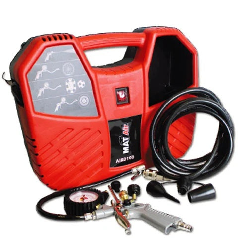 MAT-AIR Silent Oil-less Compressor in Carry Case | AIR3100