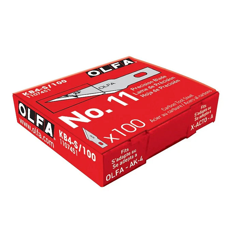 Olfa 100/Pk Precision Art Blades 8mm | BLA KB4S100