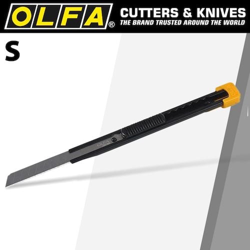 Olfa model 's' compact cutter snap off knife all steel body(CTR S)